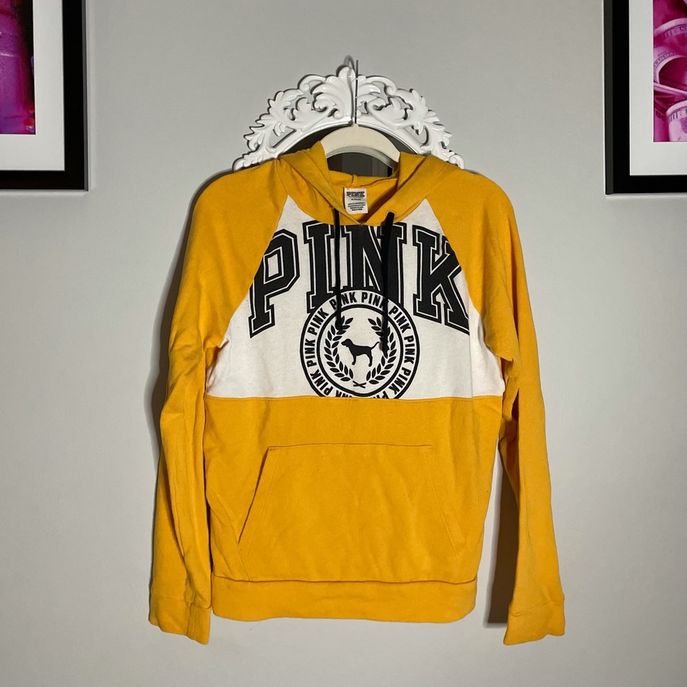 VS pink | yellow hoodie sweatshirt💛